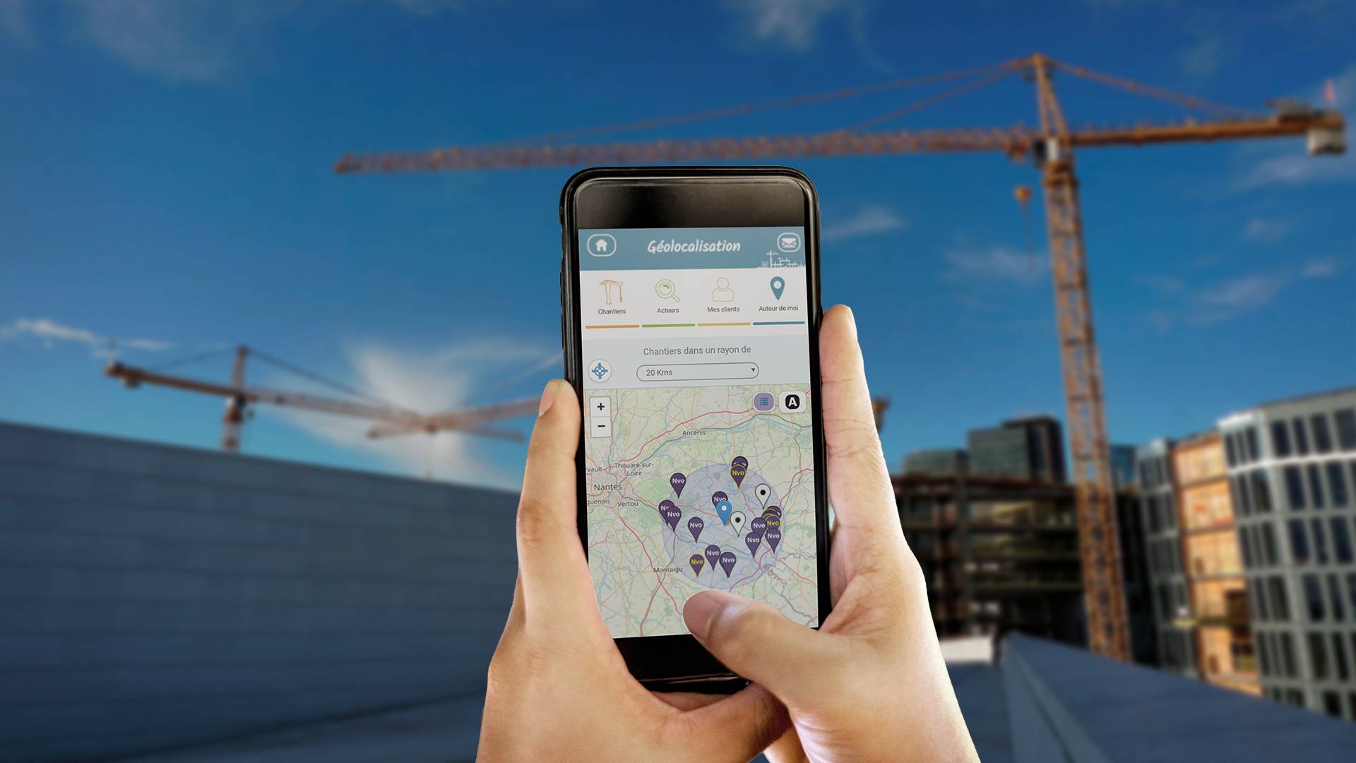 Application de géolocalisation de chantier